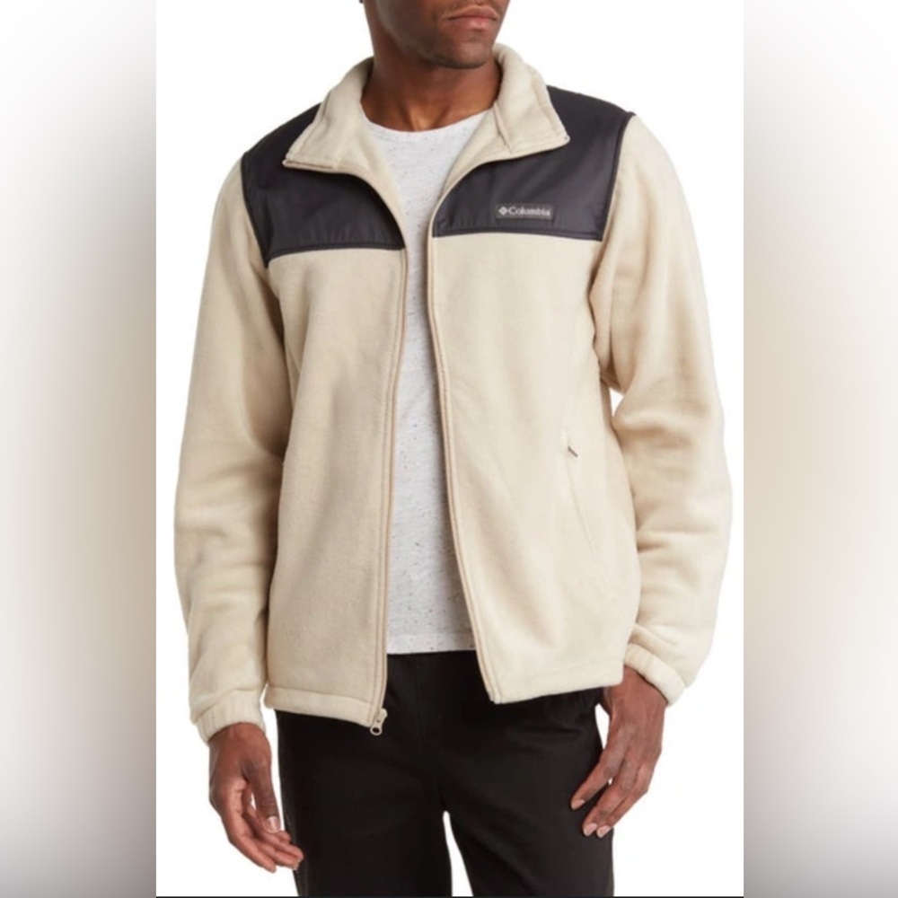 Columbia Men's Beige and Black Performance Jacket